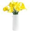 Lirio Calla de PU de Alto Tacto Artificial Decoración de Mesa para el Hogar Jarrón de Flores Arreglo Floral Mini Lirio Calla