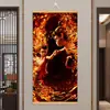 Pequeno Nezha Naohai Ao Bing Ao Guang Rei Dragão das Quatro Mares Papel de Parede Envolvente Pintura de Parede Sala de Estar Entrada Caixa de Relógio Pintura Decorativa