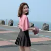 Falda plisada blanca mujer estilo verano midi falda negra cintura alta línea A petite falda corta gris 2026 talla grande mm gordita