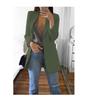 2025 Nova Moda Europeia e Americana Amazon Casual Suit Lapela Slim Cardigan Blazer Elegante para Mulheres Primavera e Outono