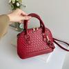 Elegante y sencillo bolso coreano, bandolera de hombro de moda coreana para mujer, bolso de concha de nicho de primavera y verano 2024.
