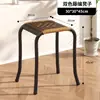 Silla Plegable, Silla de Mimbre para Ocio, Sillón Reclinable, Silla de Balcón de Plástico Rattan, Taburete Plegable para Exteriores, Taburete de Pesca con Respaldo