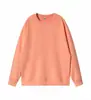 Sudadera de Otoño 260g Algodón Imitación Hombros Descubiertos Cuello Redondo Personalizada Marca de Tendencia Holgada Casual Camiseta Base para Pareja Sudadera para Hombre