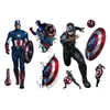 Pegatinas de Pared Marvel Transfronterizas de Comercio Exterior Estéreo 3D Capitán América Habitación Infantil Dibujos Animados Vengadores Pegatinas de Pared