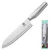 Cuchillo de Chef de Acero Inoxidable con Mango Hueco para Cortar Verduras y Rebanar, Cuchillo Doméstico Estilo Japonés, Cuchillo Multifuncional para Frutas y Verduras Asakh-No.740