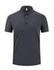 Nuevo Producto de Verano 2026: Camisa Polo Jacquard Estilo Bosque Cuello de Piña Piqué Doble Color Sólido Solapa Destacada para Transmisión en Vivo Camiseta de Manga Corta