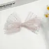 Borla de Perla Iridiscente Red de Princesa Sirena Lazo de Malla DIY Accesorio para el Cabello de Niñas Decoración de Caja de Regalo Adorno de Muñeca Accesorios