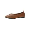 Zapatos de Salón Individuales para Mujer 2026 Estilo Nuevo Zapatos Planos para Mujer Punta Cuadrada Boca Baja Zapatos de Abuela Suela Blanda Mocasines Zapatos para Mujer Venta al por Mayor