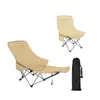 Envío Gratis Sillón Plegable, Reclinable y para Sentarse, Silla Plegable Portátil para Descanso de Almuerzo en la Oficina, Sillón Ajustable para Exteriores con Reposapiés