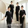 Centro de Maternidad Ropa de Trabajo para Niñera Club SPA Centro de Salud de Medicina Tradicional China Conjunto de Manga Media Ropa de Trabajo Uniforme de Técnica de Belleza Mujeres