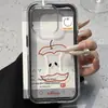Funda Estilo Ins de Corazón de Manzana Roja Adecuada para iPhone 17, iPhone 16, 15 Pro Max, Estilo Simple y Fresco para iPhone 13/14