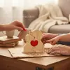 Adorno de Rompecabezas de Perro con Forma de Corazón de Madera Transfronterizo, una Cálida Artesanía de Madera Estilo Familiar, un Pequeño Regalo para Miembros de la Familia