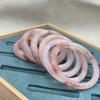 Suministro directo de fábrica pulsera de jade dorado natural color rosa melocotón flor de durazno más vendida belleza y pulsera para mujer mayoreo