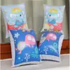 Manguitos Inflables Gruesos para Agua, Brazaletes Flotadores para Niños, Equipo de Aprendizaje para Nadar, Manguitos Flotantes Retro de Doble Bolsa de Aire
