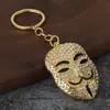 Nuevo Llavero de Máscara de Protagonista Masculino V de Vendetta Transfronterizo Europeo y Americano Colgante para Bolso de Hombre Pequeño Regalo