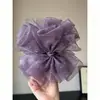 Pinza de Plátano de Malla Esponjosa~Vibras Perezosas Estilo Hong Kong 2026 Nuevo Pinza de Moda para el Cabello Accesorio de Moda para el Cabello