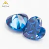 3x3 ~ 10x10mm forma de corazón de durazno circonita de color precioso colección color circonio piedra desnuda al por mayor zirconia cúbica sintética