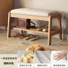 Banqueta para Cambiar Zapatos para Entrada de Casa, Gabinete para Zapatos Integrado y Banco Asiento, Banco Acolchado Suave para Recibidor, Zapatero con Asiento
