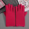 Luvas Femininas de Seda Leite para Primavera e Outono Elásticas Proteção de Mão para Ciclismo Camada Única Fina Etiqueta Performance Luvas de Seda Leite