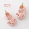 24 sapatos de bebê fofos e leves para primavera e verão, com sola macia, sapatos de tecido com bordado de urso, sapatos de bebê com velcro