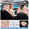 Toalla de playa de forro polar de doble cara, magnética, secado rápido, absorbente de agua y a prueba de arena, toalla cojín para asiento de coche de doble uso, diseño de flor de hibisco, personalizable con tu propio diseño