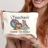 Dia do Professor Transfronteiriço Professor Estagiário Bolsa de Maquiagem Tinta a Óleo Dia do Professor Professor Tinta a Óleo Bolsa de Maquiagem Mais Vendida na Amazon