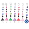 Llavero de color coreano transfronterizo con forma de hongo, joyería, resina de dibujos animados, ojo de diablo creativo, accesorio para bolso, colgante