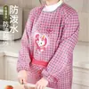 Avental de Moda Estilo Coreano Avental à Prova de Manchas e Óleo Macacão de Manga Longa Roupa de Uso Reversível para Adultos Avental de Cintura Avental de Cozinha à Prova de Óleo e Água