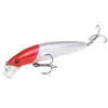 Cebo Duro Luya 10cm/9g Señuelo Minnow con Bolas Sonajeras Cebo Flotante de Plástico Cebo Luya Cebo Falso