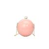 Bolsa de Bola de Design de Nicho 2025 Nova Mini Bolsa de Mão Bolsa de Ombro Acrílica Transparente com Corrente Bolsa Transversal para Mulheres