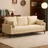 Sofá doble nórdico para apartamentos pequeños, casas de alquiler, áreas de descanso de oficinas, áreas de recepción, hecho de tela tecnológica