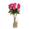 Rosa de imitación, regalo único de San Valentín, rosa de montaña nevada, flor de seda, decoración para boda, sala de estar, arreglo floral falso decorativo