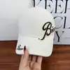 Novo Boné de Baseball Bordado com Letras Estilo Coreano com Circunferência de Cabeça Grande, Boné Viseira de Proteção Solar para Uso Externo no Verão Que Faz o Rosto Parecer Menor