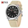 OFNS Venta Caliente Reloj Delgado Luminoso Casual de Negocios para Estudiantes Hombres Doble Calendario Resistente al Agua Reloj de Pulsera de Cuarzo