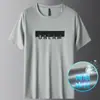 Camiseta de Verano para Hombre de Manga Corta, Secado Rápido, Cuello Alto, Malla de Hielo Delgada, Camisa Básica Casual para Hombre de Manga Media 06
