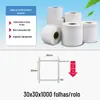 Shengma Aili Papel Térmico Tri-Proof Etiqueta Adesiva Supermercado Chá de Leite Etiqueta Adesiva Amazon Roupas Papel para Impressão de Código de Barras