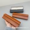 Estuche para Gafas, Cuero Antiestrés, de Alta Gama, Mismo Estilo para Hombres y Mujeres, Mismo Estilo que Xiaohongshu, Caja de Almacenamiento para Gafas de Sol Planas para Miopía