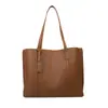 Bolso tote grande para otoño e invierno para mujer, nuevo estilo coreano 2026, moderno, simple, gran capacidad, cuero suave, casual, bandolera versátil