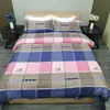 Fábrica funda de edredón suave y amigable con la piel pieza única impresión cepillada ropa de cama cepillada sábana funda de edredón puesto venta al por mayor