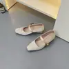 Zapatos Mary Jane Cuadrados de Estilo Francés para Mujer, Adecuados para Vestidos de Verano, Estilo de Noche Primavera y Otoño 2025, Zapatos de Tacón Grueso de una Sola Pieza, Zapatos de Mujer Talla Grande