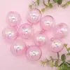 Decoração de Bolo de Aniversário para o Dia dos Namorados Chinês Arranjo Inserções Bolas Transparentes de Vários Tamanhos Ornatos Transparentes para Confeitaria Suprimentos