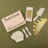 Conjunto de Louças de Papel para Bolo de Aniversário Prato Garfo Prato Descartável Faca e Garfo Prato Chapéu de Confeiteiro Caixa de Velas Combinação