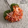 Hortensia Artificial con Bordes Quemados para Decoración del Hogar, Ramilletes de Boda, Flores Falsas, Muro de Rosas Transfronterizo Ins