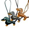 Nuevo y lindo colgante de bolso con forma de perro salchicha de dibujos animados, con forma de animal, para cachorro, decoración colgante, regalo