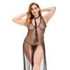 Comercio exterior transfronterizo ropa interior sexy caliente mujer gorda Europa y Estados Unidos pijama sexy tentación transparente vestido de tul ZT084