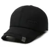 Chapéus de inverno para homens de meia-idade e idosos, chapéu de couro forrado com fleece quente para o papai, boné de beisebol espessado à prova de frio para o vovô