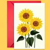 Conjunto de Envelopes para Cartão de Cumprimentos com Ilustração de Flores e Plantas Transfronteiriças Estilo Literário Cerimônia de Aniversário Agradecimento Cartão Universal
