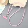 Cuentas Nueva Cadena Cruzada de Malla de Cristal para Teléfono Móvil Cordón Anti-Caídas y Anti-Pérdidas Cadena para Colgar Teléfono Móvil Cuerda Trenzada de Malla para Teléfono Móvil