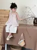 Temporada 26 Campo de Trigo Nuevo Estilo de Verano Ins Estilo Étnico Camisola para Niñas, Chaleco Superior de Encaje Estilo Europeo y Americano para Niños