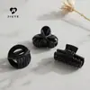 Pinzas para el Cabello de Plástico Estilo Minimalista en Varios Diseños para Mujer, Pasadores de Moño Negro Brillante, Accesorios para el Cabello Vintage para Looks Frescos, Mayoreo
